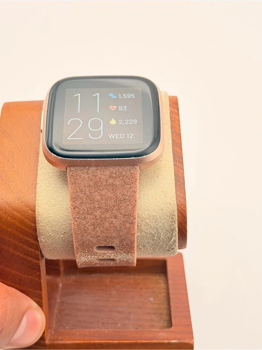 Fitbit Versa 2, Tested, Rose Gold/ Glitter, Charger Included, Good, Smartwatch